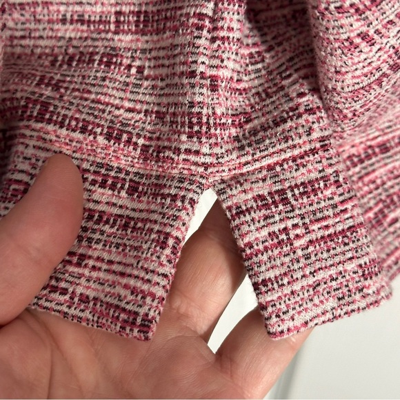 Talbots XL top, cotton blend, long sleeve, pink, spring, office, date night - Picture 4 of 8